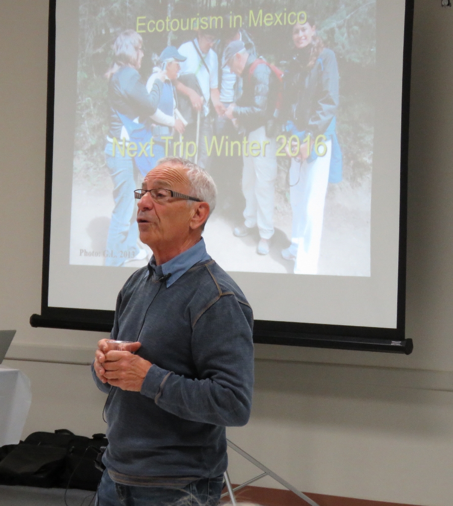 In an inspired presentation at MVFN’s Spring Gathering, Jean Lauriault, Canadian Museum of Nature Associate, told the story of the Mysteries of the Monarch Butterfly. photo Pauline Donaldson