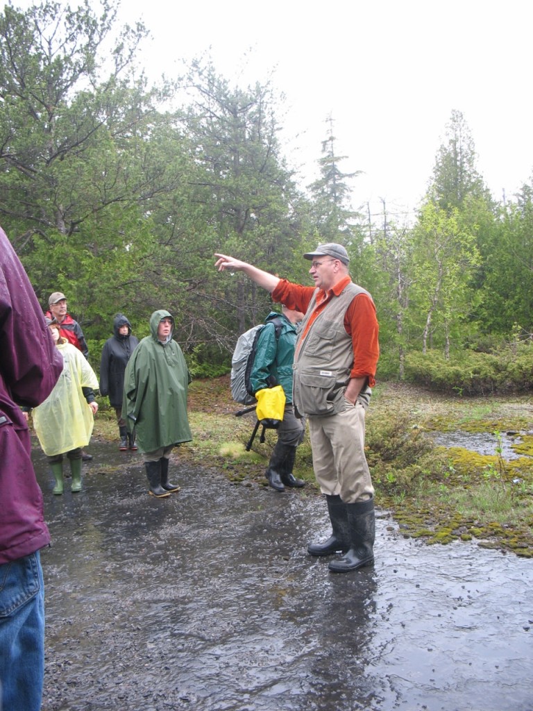 May 2009-2 Alvar Walk led by Paul Catling (orange shirt). Photo Pauline Donaldson