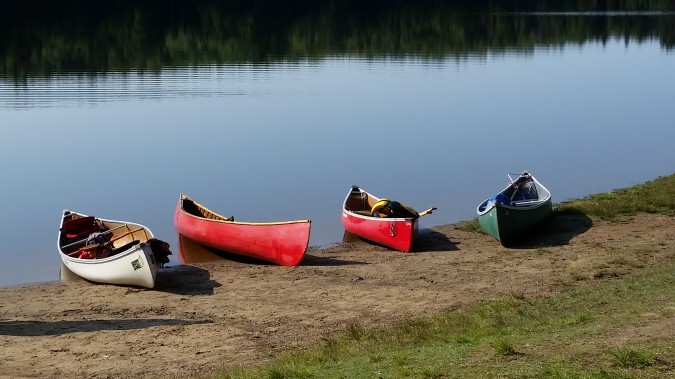 Canoes at rest. photo Pam Hickman