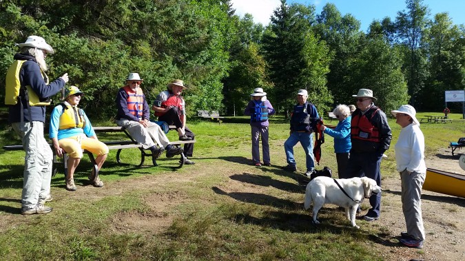 Safety instructions from the leader. photo Pam Hickman